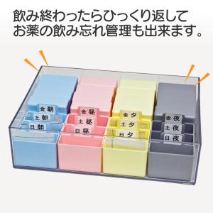 蝶プラ工業 週間くすりケース 1日4回 管理ケ...の詳細画像4
