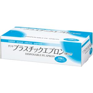 サラヤ プラスチックエプロン 使い捨てタイプ 袖なし