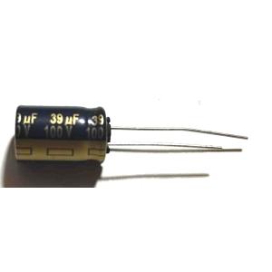 電解コンデンサ 100v39uf 105℃ 1個の商品画像