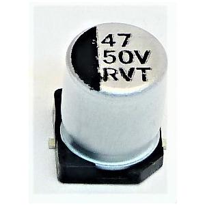 電解コンデンサ 6.3v 100μF (SMD) 105°C 1個（6.3v 100uf） : かすかべ