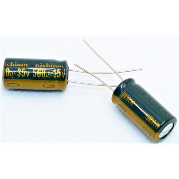 電解コンデンサ 35v 560μF 105°C 1個（35v 560uf）