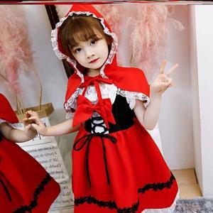ハロウィン 赤ずきん 衣装 子供 女の子 キッ...の詳細画像4