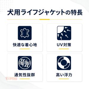 犬用 ライフジャケット ペット用 フローティン...の詳細画像1