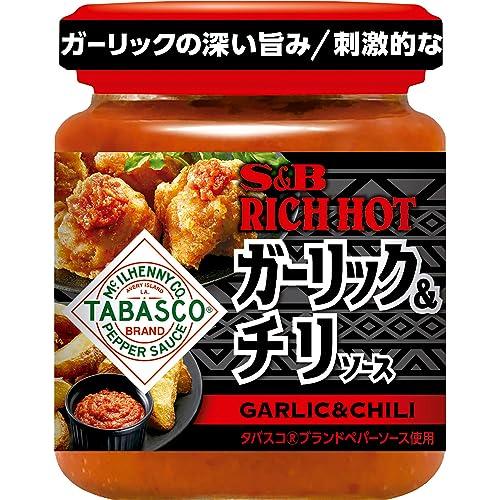 エスビー食品 RICH HOT ガーリック&amp;チリソース 110g×3個