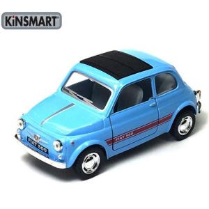 KiNSMART キンスマート 1/24 ダイキャストミニカー FIAT フィアット500 ライトブルー プルバック