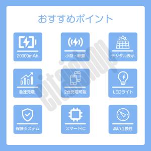 モバイルバッテリー 20000mAh 大容量 ...の詳細画像2