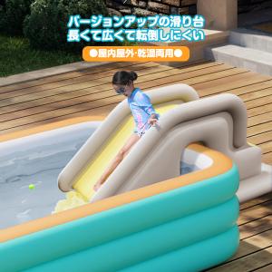 滑り台 エア滑り台 エアプール用 ビニールプー...の詳細画像1