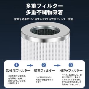車載空気清浄器 空気清浄機 除菌消臭 タバコの...の詳細画像5