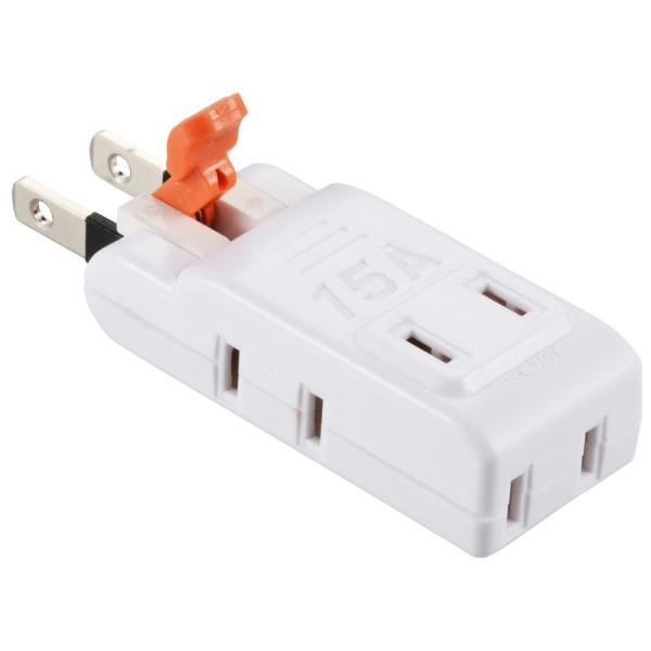 オーム電機 らく抜き マイクロタップ 4個口 HS-TM4B3-W 00-2235