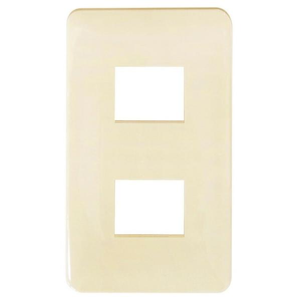 オーム電機 埋込プレート 2口用 RK-5002-Z 00-8040