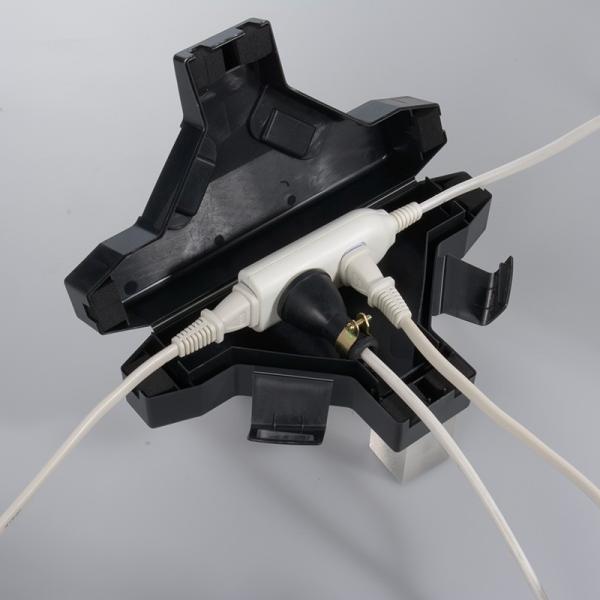 オーム電機 防滴型コンセントボックス HS-W02K 04-2297