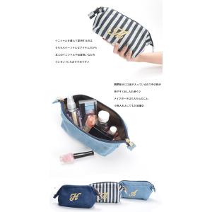 イニシャル 化粧ポーチ 大きめ 使いやすい が...の詳細画像1