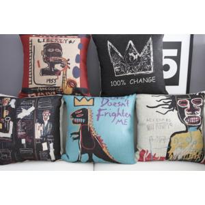 ジャン ミシェル・バスキアJean-Michel Basquiat作品 現代アート　名作　抱き枕　クッションカバー 45cmx45cm｜eiwasailsors