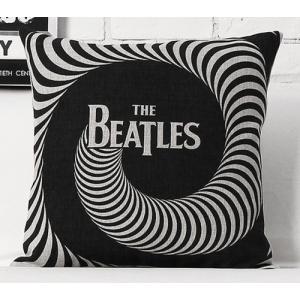 ザ ビートルズ/The Beatles リネン クッションカバー 45x45cm : EIWA