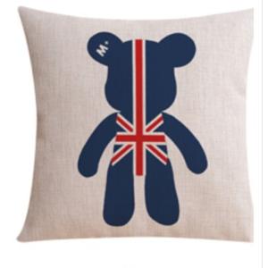 熊 ユニオンジャック シンプル おしゃれ 北欧 抱き枕 クッションカバー