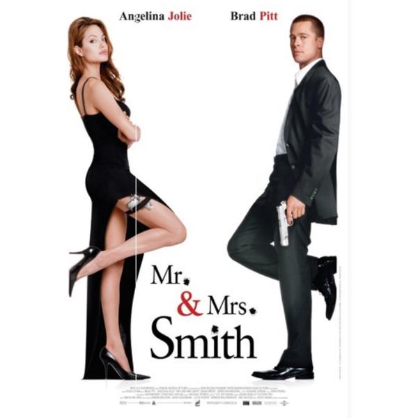 『Mr.&amp;Mrs. スミス』 Mr. &amp; Mrs. Smith 映画ポスター  アートフレーム　壁掛...