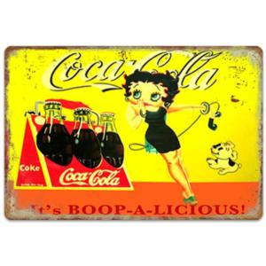 コカコーラ Coca-Cola  USA アメリカ雑貨★レトロ調★アメリカンブリキ看板/飾り/バー/レストラン/カフェ/喫茶店/20cm*30cm｜eiwasailsors