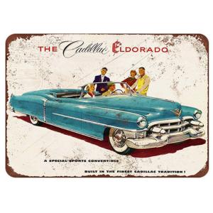 キャデラック Cadillac 車 レトロ調 メタルサイン アメリカ雑貨 ブリキ