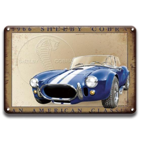 1966 shelby cobra ACコブラ スポーツカー　クラシック ★レトロ調★メタルサイン　...