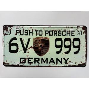 ポルシェ Porsche 専用駐車場 警告注意看板 アメリカ雑貨☆レトロ調
