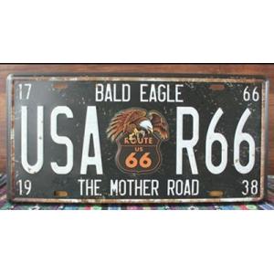 ナンバープレート型 アメリカ雑貨 メタルサイン ☆レトロ調