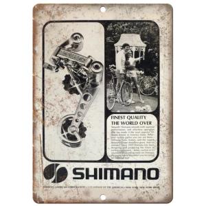 自転車 　SHIMANO 　シマノ  ポスター　メタルサイン  金属　 お部屋お店　壁飾りインテリア...