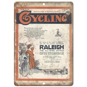 1926年 RALEIGH 自転車 ポスター　メタルサイン 金属　 お部屋お店　壁飾りインテリア　ア...