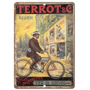 自転車  Terrot &amp; Co  ポスター　メタルサイン  金属　 お部屋お店　壁飾りインテリア　...