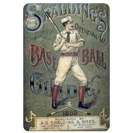 1889年 アルバート・グッドウィル・スポルディング　プロ野球選手 　メタルサイン 　壁飾りインテリ...