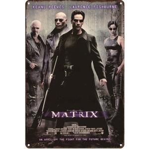 『マトリックス』　The Matrix   映画ポスター　 アメリカ雑貨　レトロ調　メタルサイン　ブ...