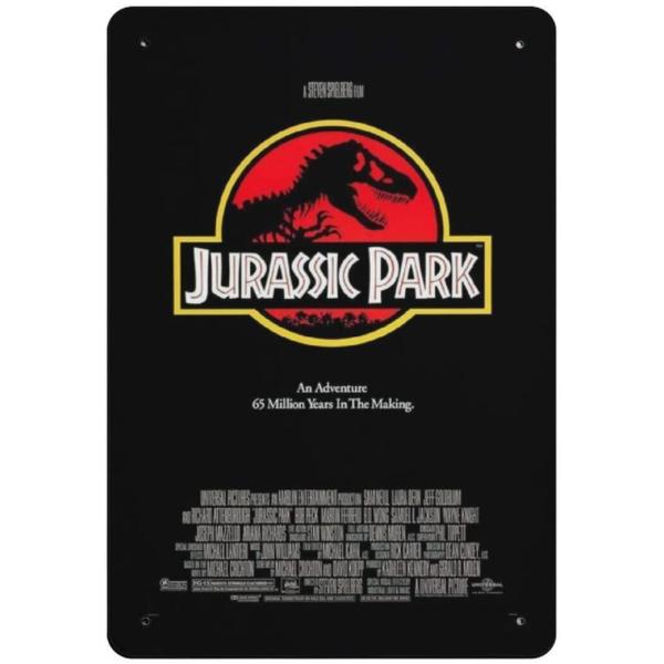 『ジュラシック・パーク』 Jurassic Park　 映画ポスター　 アメリカ雑貨　レトロ調　メタ...