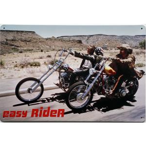 『イージー・ライダー』Easy Rider　映画ポスター　 アメリカ雑貨　レトロ調　メタルサイン　ブリキ看板　インテリア　20x30cm｜eiwasailsors