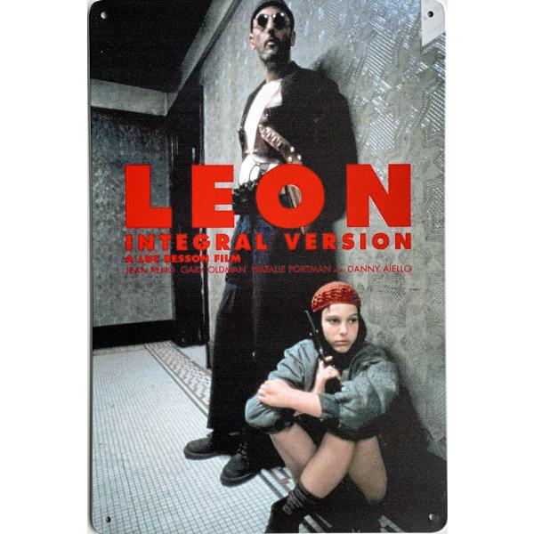 『レオン』LEON  映画ポスター　 アメリカ雑貨　メタルサイン　ブリキ看板　金属　インテリア　20...