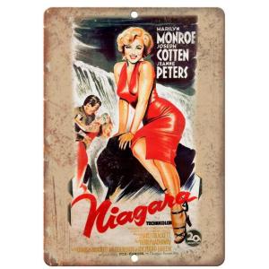 『ナイアガラ』Niagara 1953年スリラー映画ポスター　 アメリカ雑貨　メタルサイン　ブリキ看...