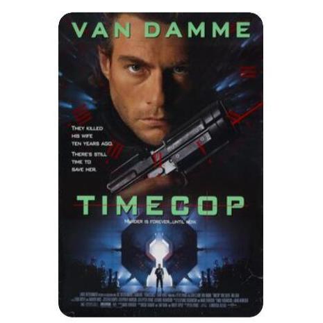 『タイムコップ』 Timecop 1994年  映画ポスター　 アメリカ雑貨　メタルサイン　ブリキ看...