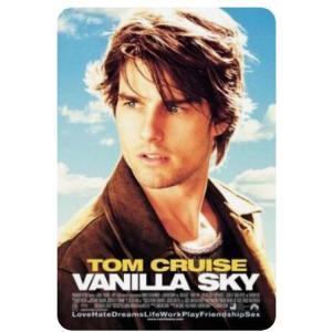 『バニラ・スカイ』 Vanilla Sky　トム・クルーズ   映画ポスター　 アメリカ雑貨　メタル...