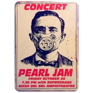パール・ジャム Pearl Jam ロックバンド　コンサートポスター アメリカ雑貨★レトロ調★アメリ...