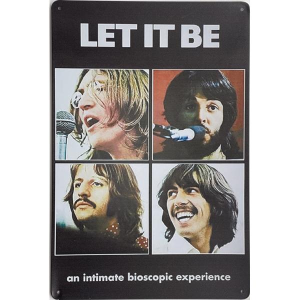 Let It Be ビートルズ   アルバムポスター アメリカ雑貨　壁飾り　インテリア　レトロ調  ...