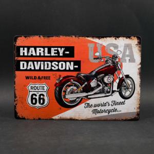 ハーレーダビッドソン Harley-Davidson バイク オートバイ☆レトロ調
