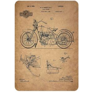 ハーレーダビッドソン Harley-Davidson バイク ☆レトロ調☆メタル
