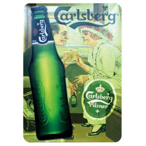 カールスバーグ Carlsberg ビール★アメリカ雑貨　レトロ調　ブリキ看板 /飾り/バー/レスト...