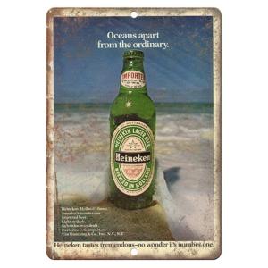 ハイネケン Heineken ビール☆アメリカ雑貨 レトロ調 ブリキ看板 /飾り