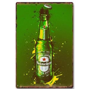 ハイネケン Heineken ビール☆アメリカ雑貨 レトロ調 ブリキ看板 /飾り