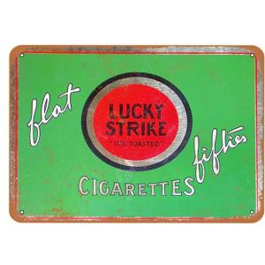 ラッキーストライク Lucky Strike たばこ タバコ ポスター☆レトロ調