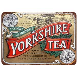Yorkshire Tea  ヨークシャーティー★レトロ調★ブリキ看板/飾り/バー/レストラン/カフ...