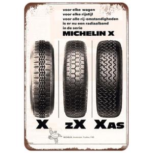 ミシュラン Michelin タイヤ ポスター☆レトロ調☆ブリキ看板/飾り