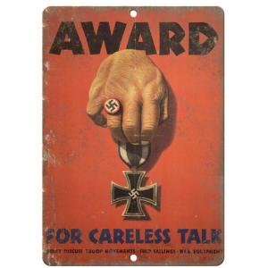 第二次世界大戦　ポスター★レトロ調★ブリキ看板/飾り/バー/レストラン/カフェ/喫茶店/20cm*3...