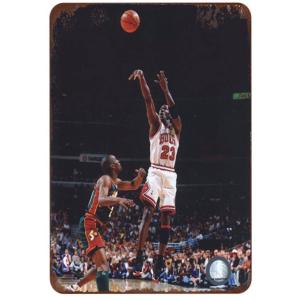 ブリキ看板【Michael Jordan/マイケル・ジョーダン】バスケ/NBA