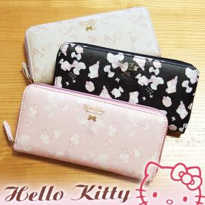 【送料無料】新作HELLO KITTYラウンドファスナー長財布　新作HELLO KITTY長財布／キュートなハローキティ財布( 新作キティちゃん財布・サンリオ財布）