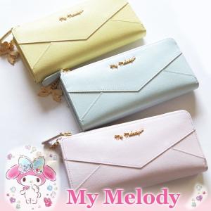 【送料無料】【本革財布】牛革・新作 My Melody ラウンドファスナー長財布／( 新作マイメロディ財布・サンリオキャラクター長財布・レディース長財布)｜eiyuadvance